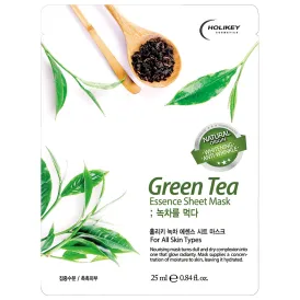 Mặt nạ tinh chất Trà xanh dưỡng ẩm và ngăn ngừa mụn hình thành Holikey Green Tea Essence Sheet Mask 25ml